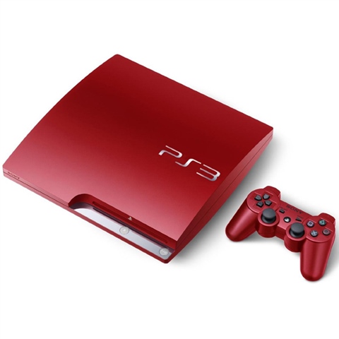 PS3 Slim Console 320GB Scarlet Red 1 Pad Discounted CeX IE Buy Sell Donate